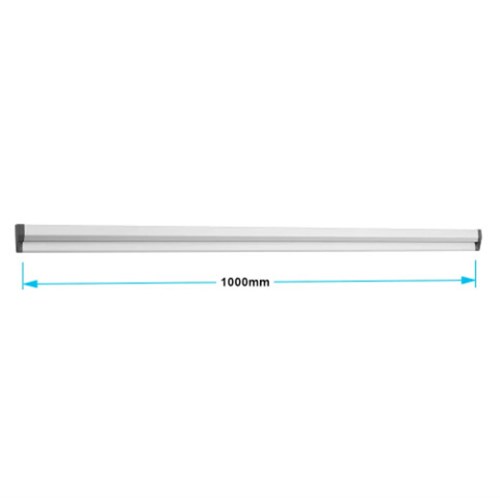 SLIMLINE HANG UPS 1000mm Self Adhesive Silver